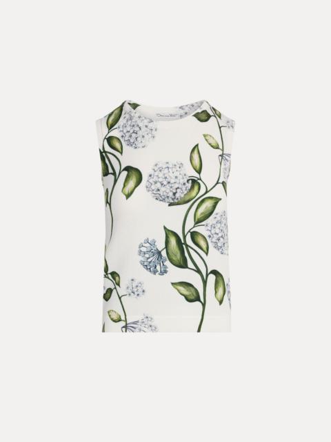 PORCELAIN FLOWER-PRINTED TANK