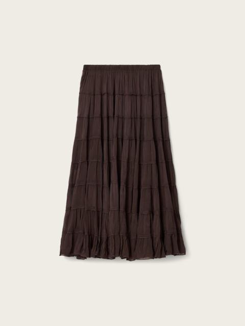 EVA TIERED MIDI SKIRT