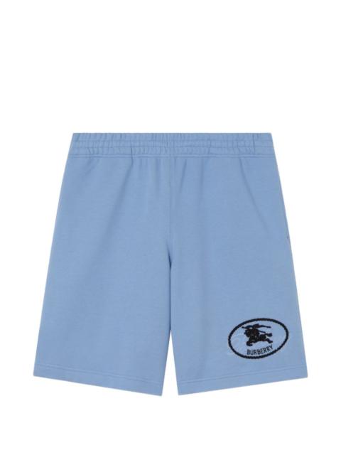 Knight-stamp cotton shorts