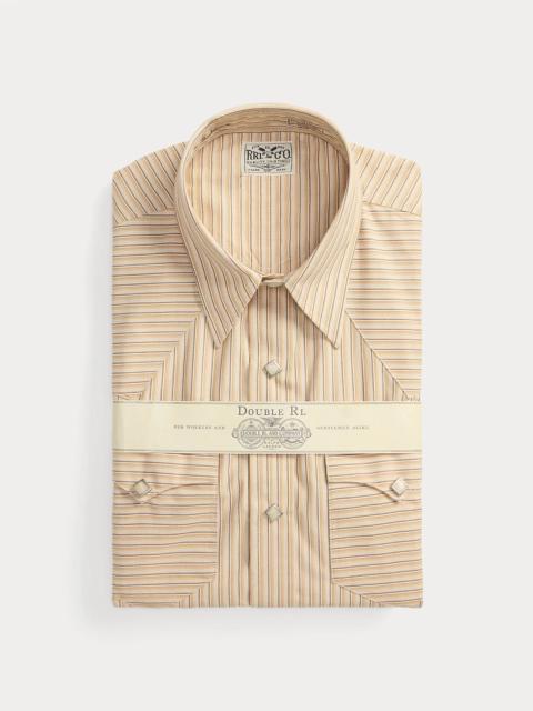 Slim Fit Striped Western Shirt
