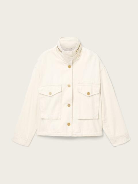 CLAY DENIM CROPPED JACKET