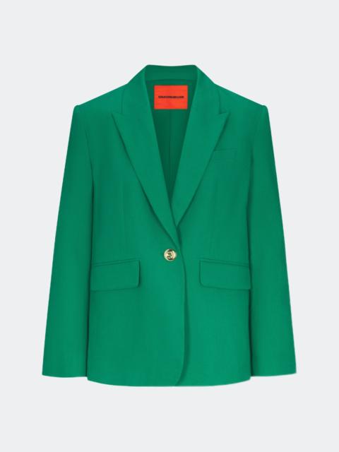 Lennox Linen Jacket in Amazon Green
