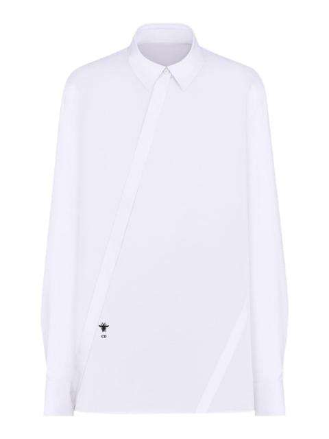 BLOUSE WITH OBLIQUE CLOSURE