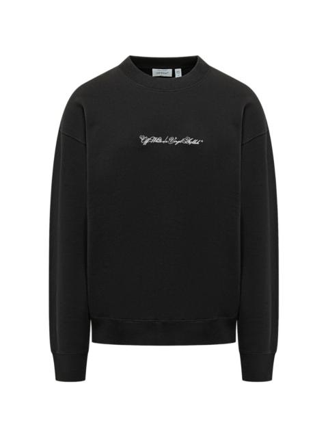 script arrow crewneck
