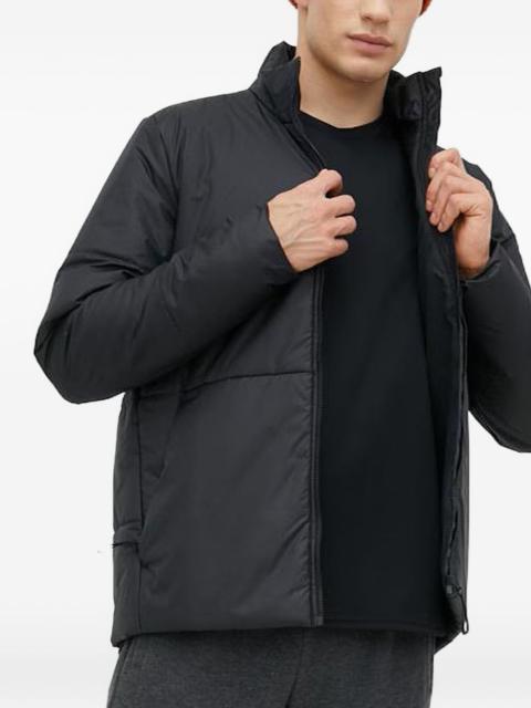 quilted stripe-detail jacket