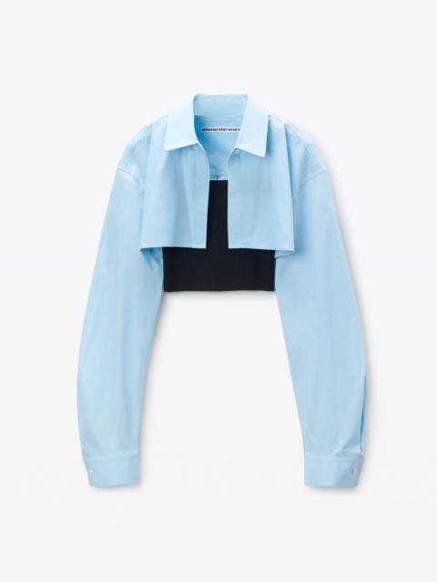 Pre-Styled Cropped Cami & Button Up Twinset