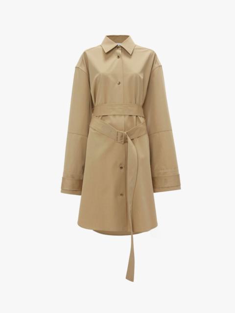 DOUBLE WRAP TRENCH DRESS