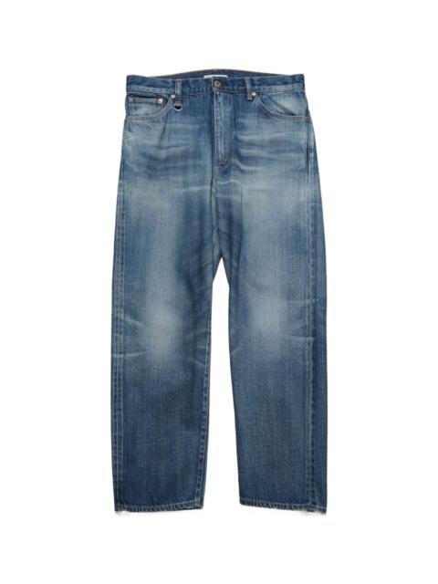 FADED-EFFECT JEANS