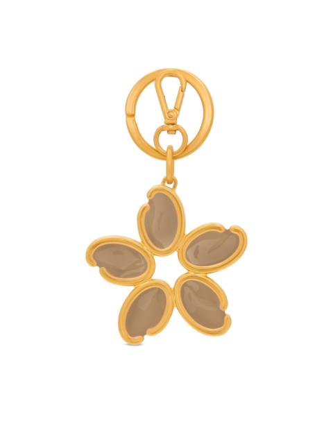 O Flower charm keyring