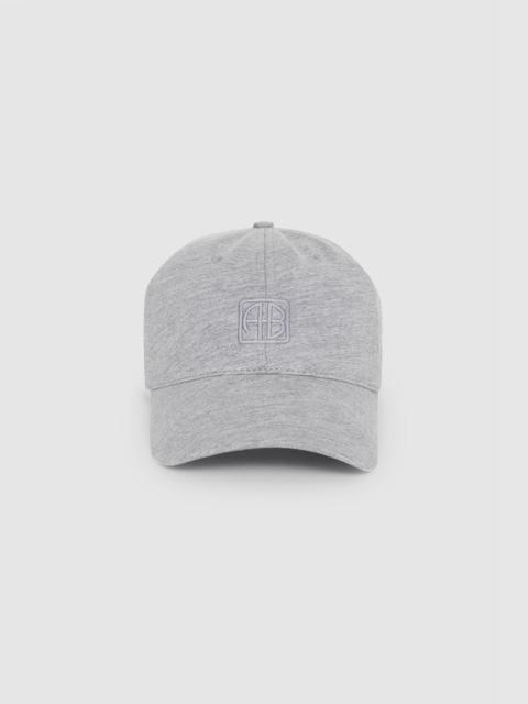Jeremy Baseball Cap Framed Monogram - Heather Grey