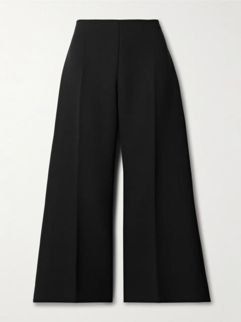 Walter crepe flared pants Black