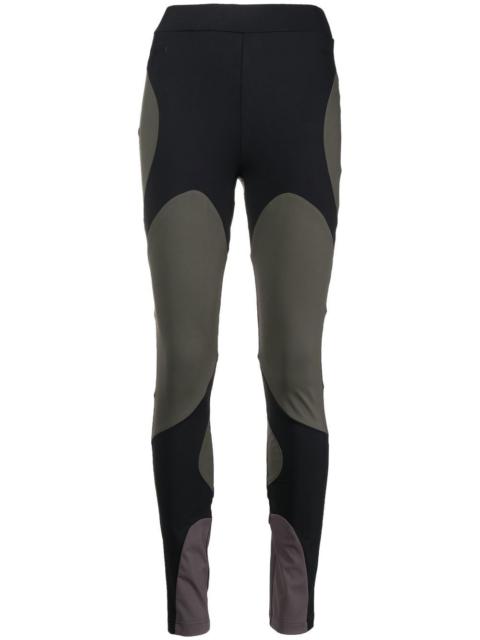 logo-print two-tone leggings