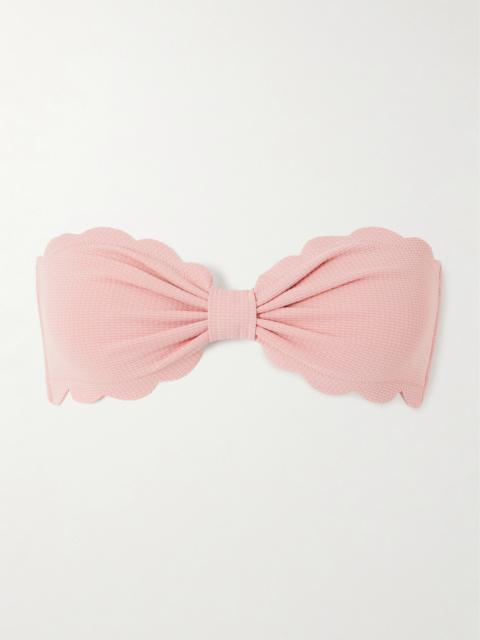 Antibes Recycled-seersucker Bikini Top