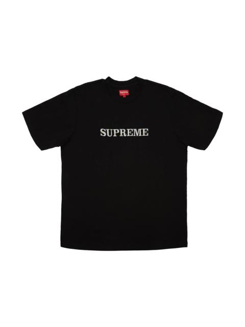 Supreme Floral Logo Tee Black