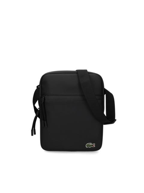 embroidered logo shoulder bag