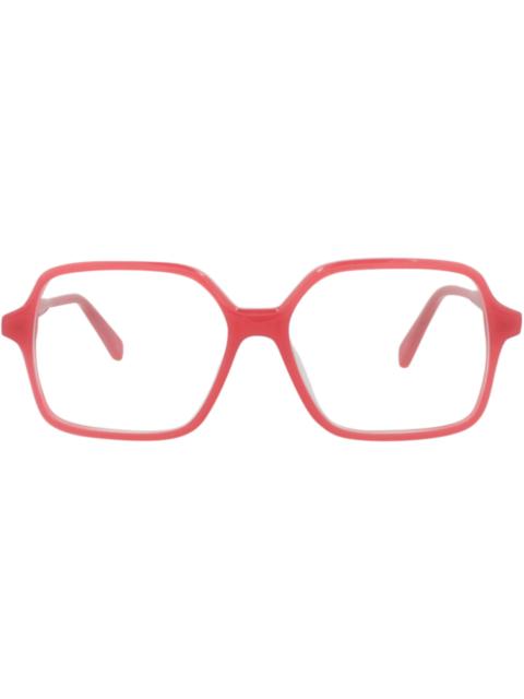 Celine Square-Frame Acetate Optical Frames Red Red Transparent (CL50126I-55-066)