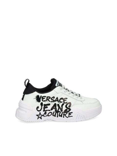 logo-print lace-up trainers
