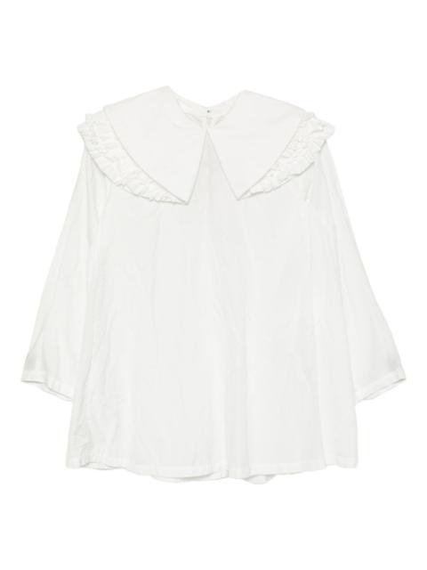 ruffled blouse