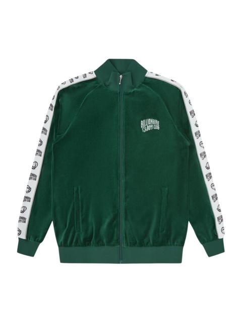 SMALL ARCH LOGO TAPED VELOUR TRACK TOP