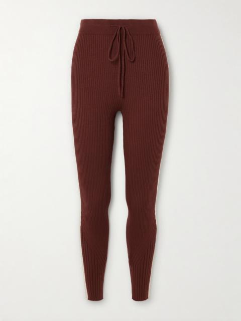 Aiden Ribbed-knit Leggings