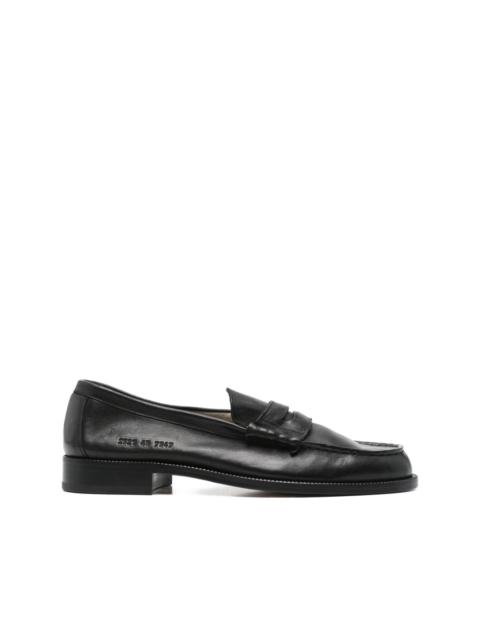 penny leather sneakers