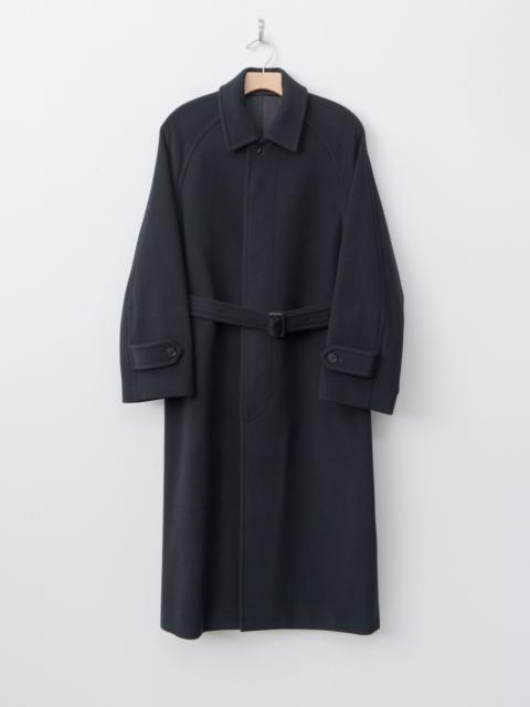 Super Fine Wool Mosser Soutien Collar Coat - Black