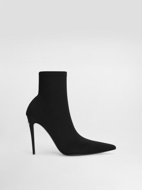 Stretch jersey ankle boots