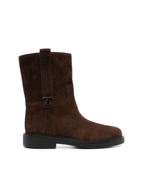 T Timeless-plaque boots