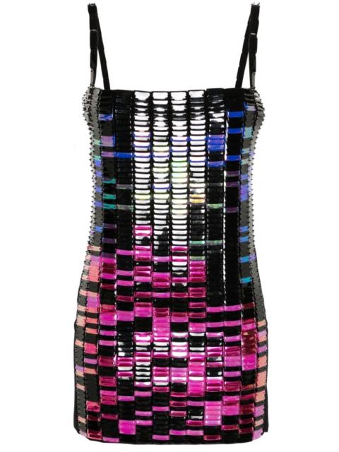sequinned minidress