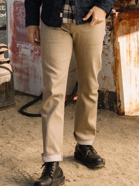 The Hammer Straight - Army Beige Raw 14oz Selvedge