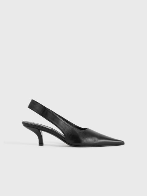 Classic leather slingbacks black