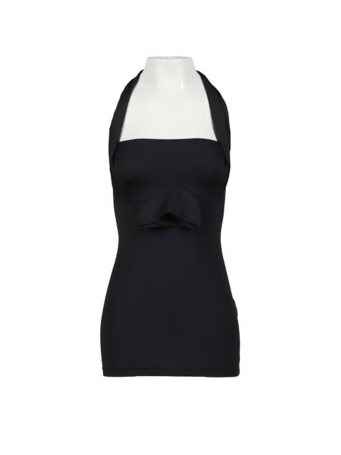 STYLING HALTER MINI DRESS / BLK