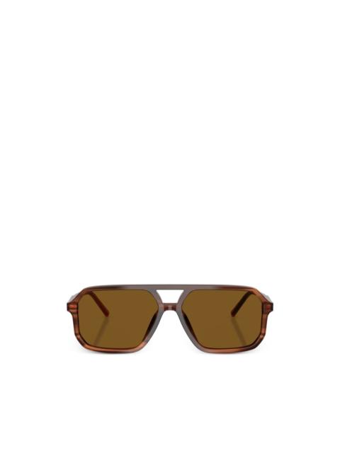 pilot-frame tortoiseshell sunglasses