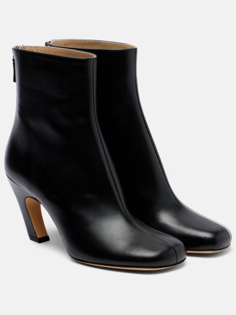 Leather ankle boots