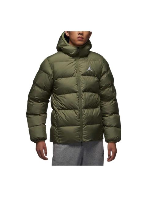 Air Jordan Brooklyn Puffer Jacket Asia Sizing 'Medium Olive' FV7318-222