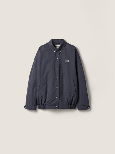 Old poplin blouson jacket