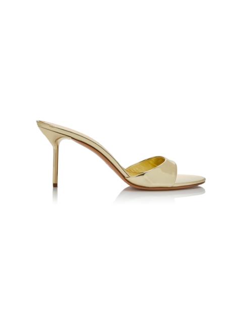 Lidia Patent Leather Sandals gold