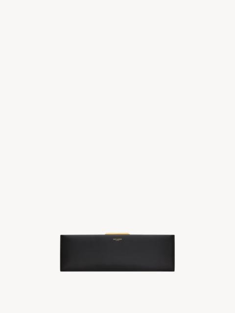 MIDNIGHT LARGE CLUTCH IN SMOOTH LEATHER