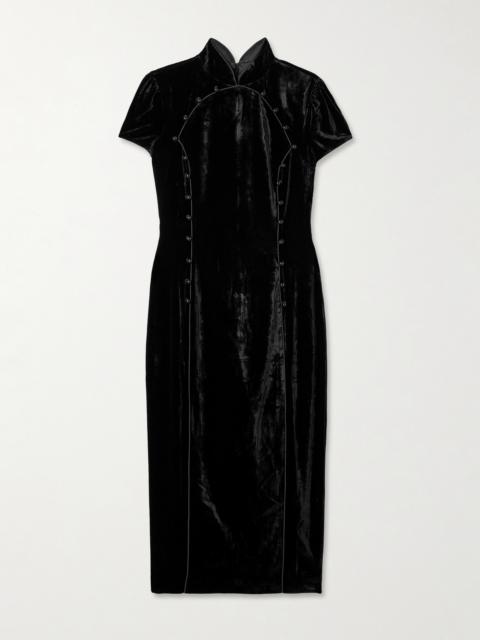 Taro-c Velvet Midi Dress