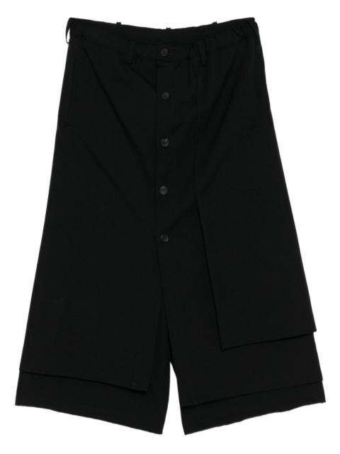 gabardine wrapped trousers