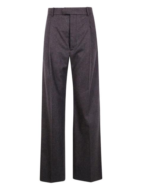 pleat-detail trousers