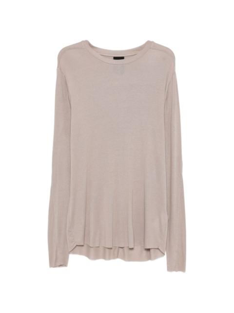 crew-neck long-sleeve T-shirt