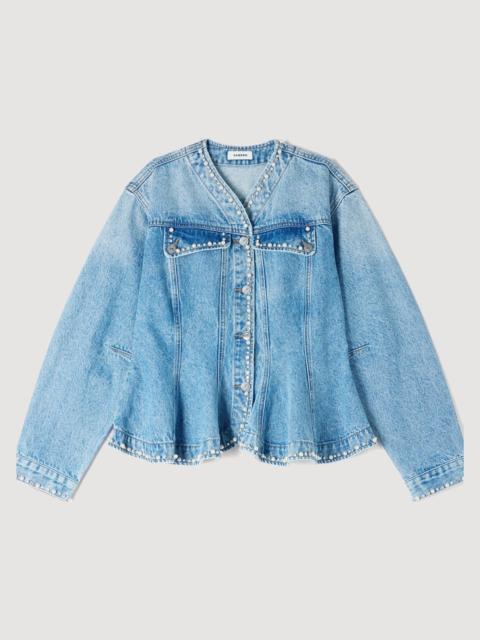 BEADED DENIM JACKET