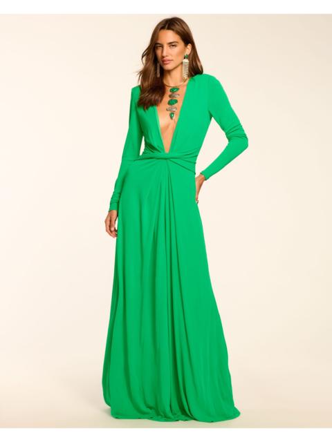 Martini Jersey Plunging Gown