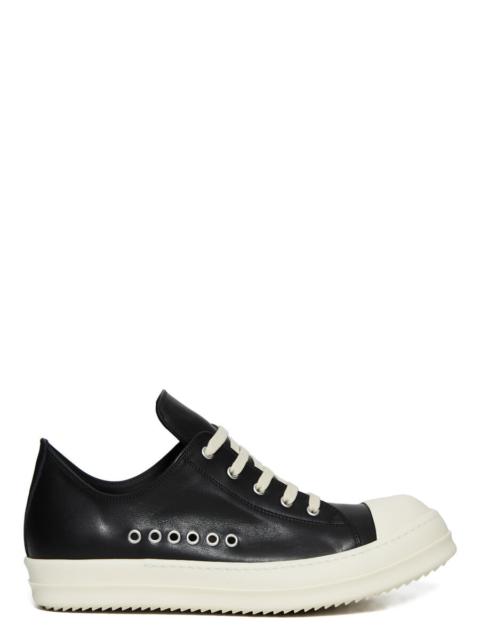 low eyelet leather sneakers