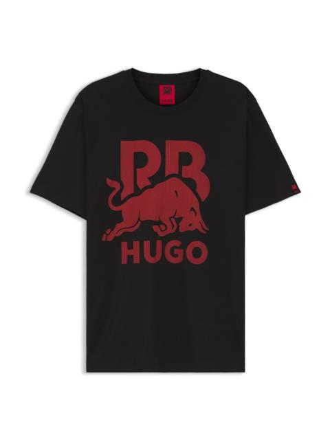 HUGO X RB COTTON T-SHIRT WITH BULL MOTIF