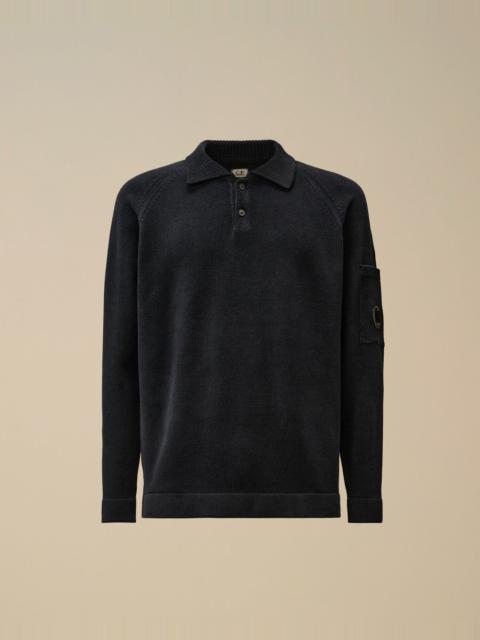 Chenille Cotton Polo Knit