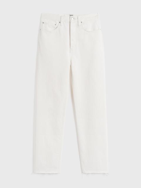 Classic cut denim off-white