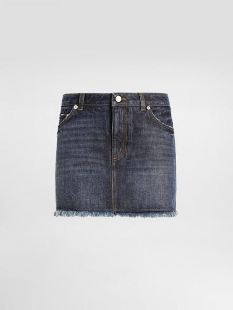 Denim miniskirt