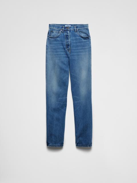 Wide-leg denim jeans